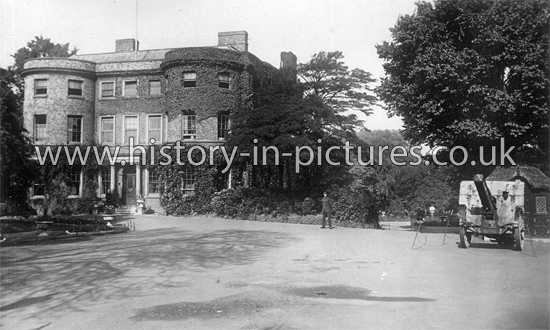 Water House & Gun, Lloyd Park, Walthamstow, London. c.1918.